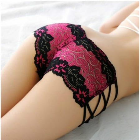 Sexy Silk Pants Lace Bow Floral Underwear Women's Panties Sexy Shorts Breifs Lingerie Female Panties Lace Bow Floral Unterwäsche Damen Höschen Sexy Shorts Slips Dessous Weibliche Höschen ()