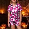 thumbnail image 2 of 8-9 Years Tween Short Sleeved And Shorts Set Halloween Parties Bluey Halloween Costume Pumpkin Pjs, 2 of 5