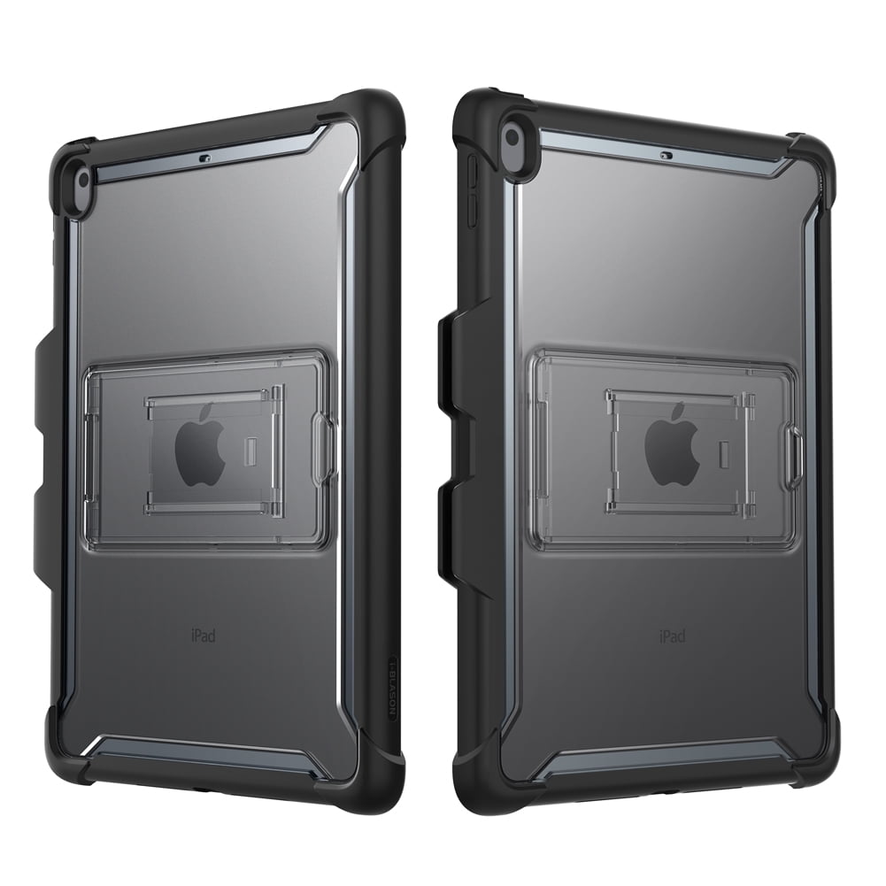 i-Blason Ares Case for New iPad 9th/8th/7th Generation, iPad 10.2 2021/2020/2019 Case, Full-Body Kickstand with Built-in Screen Protector Cover with Pencil Holder (Black)