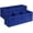 Navy, variant on Basics Collapsible Fabric Storage Cube Bins Organizer with Handles for Organizing, Sturdy, Gray, 13 x 13 x 13 inch, 6-Pack