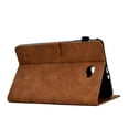 thumbnail image 6 of Allytech Case for Samsung Galaxy Tab A 10.1 inch 2016 Model (SM-T580/ SM-T585/ SM-T587), Auto Sleep Wake Smart Card Slots Pen Holder Magnetic Snap Flip Stand PU Leather Case, Brown, 6 of 10