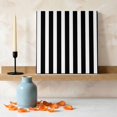 thumbnail image 3 of Ships Next Day Canvas Wall Art 8"x8",Black Striped Wood Framed Canvas Print Painting,Modern Farmhouse Black and White Stripes Ready to Hang Small Picture Wall Decor for Home Bathroom Nursery Kitchen, 3 of 9