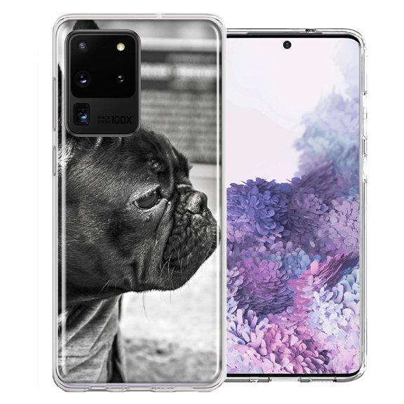 MUNDAZE For Samsung Galaxy S20 Ultra French Bulldog Design Double Layer Phone Case Cover