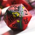thumbnail image 3 of Juego de dados DNDND con flores metálicas D&D con funda de regalo, 150 g, 7 unidades, 3 of 6