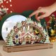 thumbnail image 1 of Christmas Wooden Village House Christmas Handicraft Miniature DIY Assemble For Home Xmas Decor Gifts Ornaments New Year 20221United States He Qiyong unisex, 1 of 1