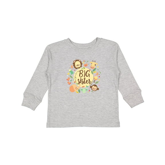 Inktastic Big Sister Girls Long Sleeve Toddler T-Shirt