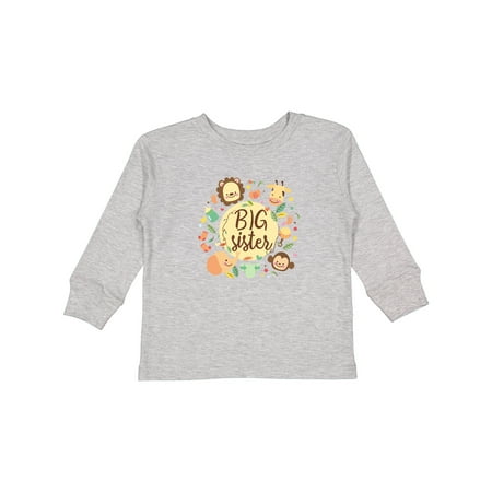 

Inktastic Big Sister Gift Toddler Toddler Girl Long Sleeve T-Shirt