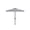 Black/White, variant on Safavieh Vienna 7.5ft Square Crank Metal/Polyester Umbrella in Black and White