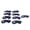 Dark Blue, variant on Riousery 9pcs Premium PU Leather Golf Club Head Covers Water-Resistant Padded Protective Iron Club Covers Set Portable Universal Fit for Most Brands Dark Blue
