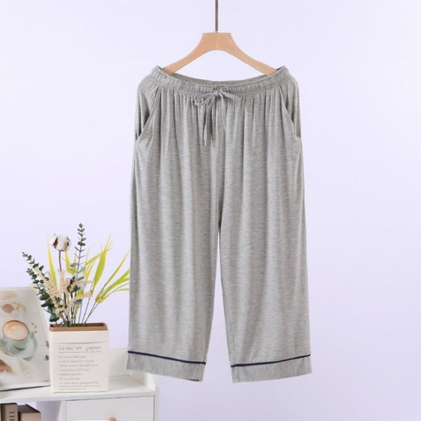 WILLBEST Pantalones Casuales para Mujer, Ligeros, Suaves, de Pijama, Sueltos, con Cordón y Bolsillos, Cómodos y con Estilo para Uso Diario. Extra Grande