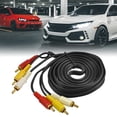 thumbnail image 2 of Unique Bargains 8.5ft 3 RCA Male to Male Connector Audio Video AV Cable Black, 2 of 4