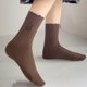 thumbnail image 5 of Calcetines largos para mujer, cómodos, de moda, que combinan con todo, calcetines de algodón para mujer, 5 of 6