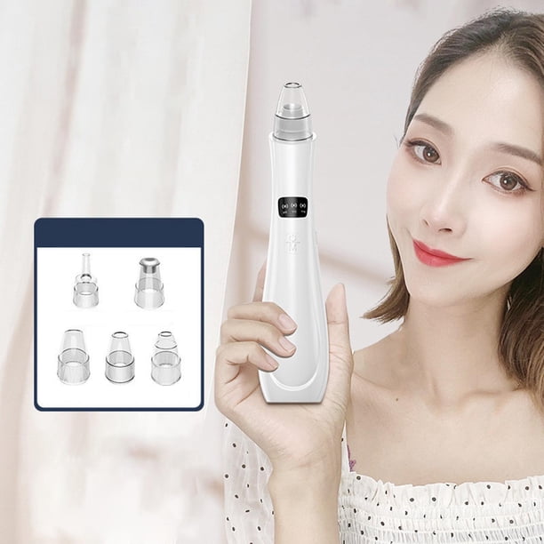Removedor de espinillas eléctrico Aspirador de 3 Potencia de succión Extractor de espinillas eléctrico mejorado Extractor de ventosas de para s Blemish blanco Macarena Limpiador de poros faciales