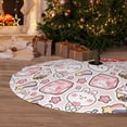 thumbnail image 6 of Picia Cute Rabbit Print Christmas Tree Skirt , Christmas Tree Skirt Ornaments for Merry Christmas Holiday Party Decorations Indoor Outdoor-48", 6 of 7