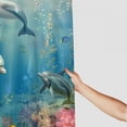 thumbnail image 3 of Orinice Sea Dolphin Shower Curtain Sets with Rugs,Toilet Lid Cover and Bath Mat, Haunted House Shower Curtains Bathroom Decor Set 69x72, 3 of 7