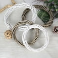 thumbnail image 6 of 2 Pack Natural Grapevine Wreath, 15.74" Christmas Rattan Wreath Farmhouse Craft Wreaths Vine Branch Wreath, DIY Wreath Making Supplies for Xmas, Autumn Home Decor (White), 6 of 8