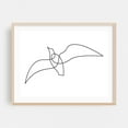 thumbnail image 2 of One line bird - Line Drawing Abstract Line Art Minimalist Black and White Geometric Modern Art Sketch Unframed Wall Art Print 30 x 40 inches, 2 of 4