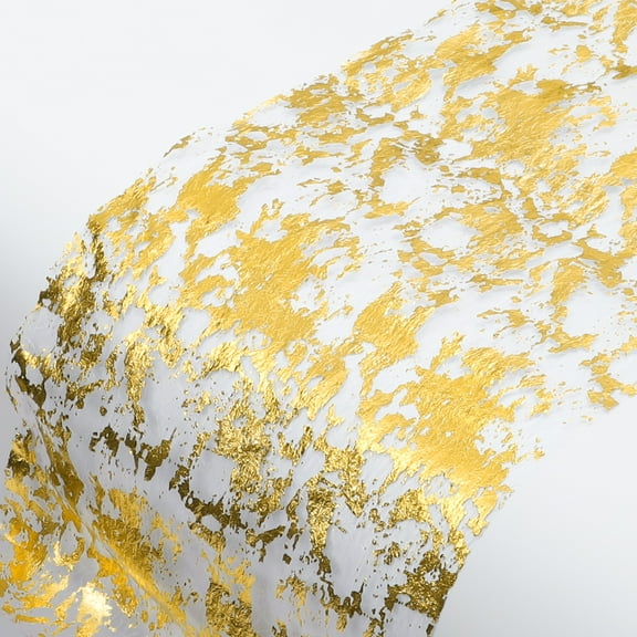 Sequin Glitters Table Runner for Wedding Party Table Decoration 108.27"L x 11.02"W Gold Tone