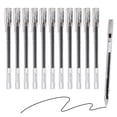 thumbnail image 1 of Uxcell Gel Pen Medium Point 0.5mm, 12 Pack Smooth Black Gel Ink Rollerball Pen for Home Office Writing Note Taking Journaling Business, Style 5, 1 of 6