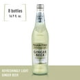 (8 Bottles) FeverTree Light Ginger Beer, 16.9 fl oz