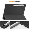 thumbnail image 6 of Dteck Smart Slim Case for Samsung Galaxy Tab S10 FE Plus 13.1 inch X620 / X626B Shockproof Leather Tri-Fold Stand Case Lightweight Hard Shell Cover for Galaxy Tab S10 FE+,Black, 6 of 7