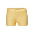 thumbnail image 1 of zdhoor Shorts Athlétiques Solides pour Filles Enfants Course Active Gym Entraînement Sports Compression Short Jaune 12, 1 of 7