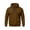 Brown, variant on Mens Tactical Quarter Zip Hoodies Fleece Pullover Loose Fit Cargo Sweatshirts Workout Gym Casual Utility Tops with Zip Pockets
