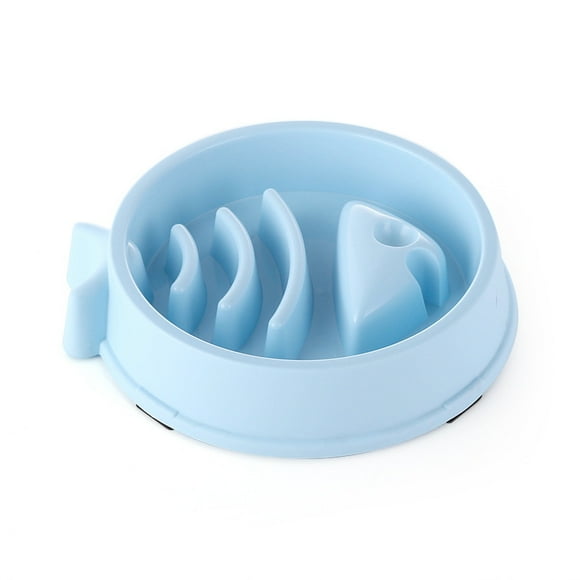 ShenMo 1 pcs Fish bone Shaping PET Slow Food Bowl Dog Bowl Cat Bowl pet supplies Slow Food stop Food Bowl