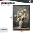 thumbnail image 4 of Stupell Industries French Country Full White Flowers in Vase Black Framed Giclee Art, 12 x 18, by Petals Prints Design, 4 of 8