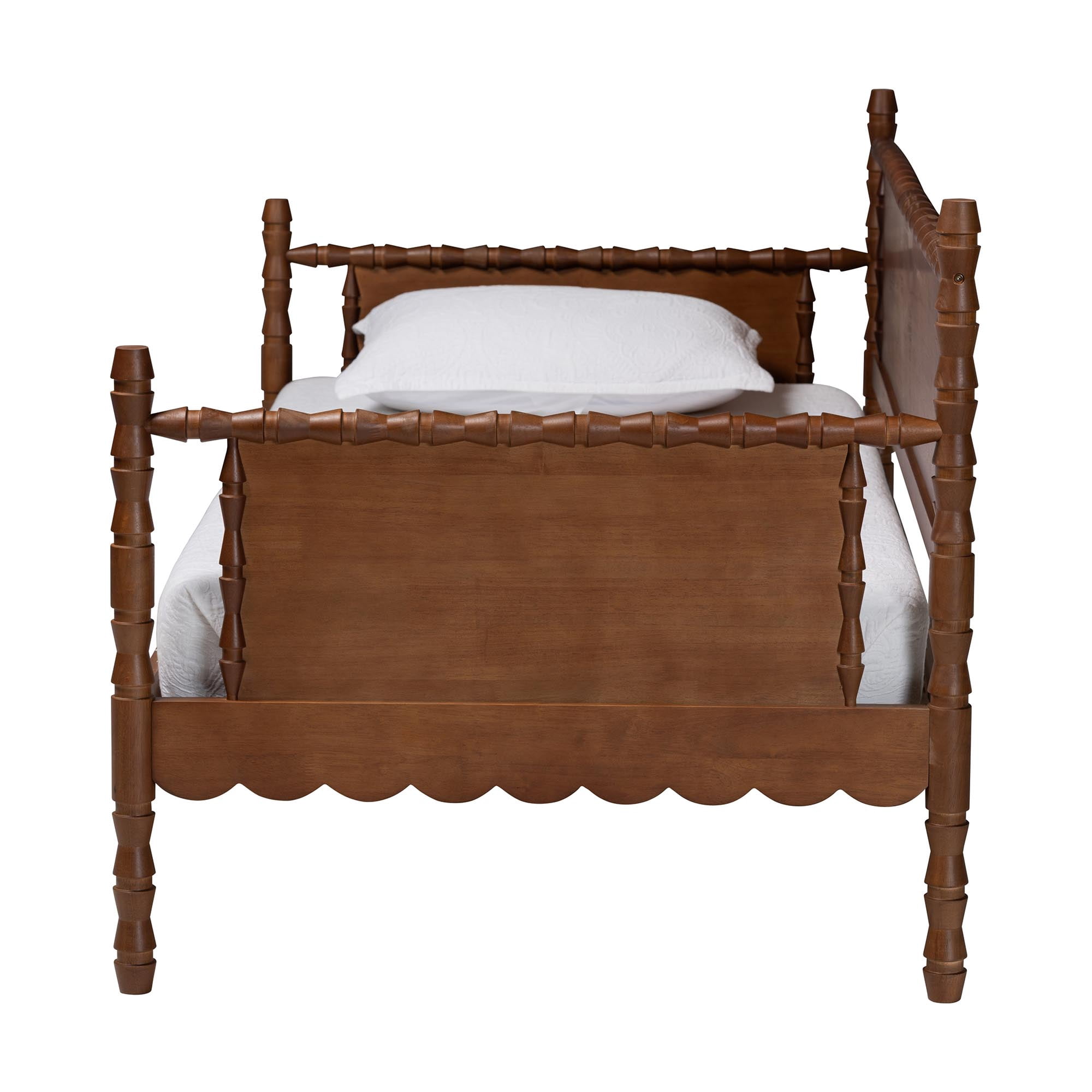 Baxton Studio Danette Modern Daybed, Twin, Walnut Brown