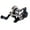 Black, variant on Soumake Winter Mini Trolling Ice Fishing Reel Spinning Wheel Fish Tackle Tool with Line