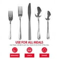 thumbnail image 3 of Home Basics Bella 20 Piece Stainless Steel Flatware Set, Silver, 3 of 7