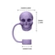 thumbnail image 3 of Tapa de popote con forma de calavera de Halloween | Funda de silicona de grado alimenticio para vaso de hielo | Funda para popote de 10 mm | Diseño impermeable y apto para lavavajillas para vas, 3 of 5