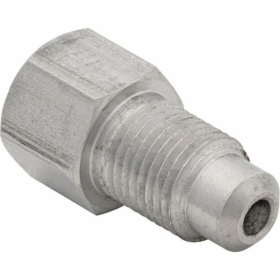 4LifetimeLines Stainless Steel Brake Line Adapter, F(3/8-24 Inverted) to M(M10x1.0 Bubble), Bag of 10