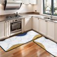 thumbnail image 3 of Kitchen Rugs Sets Of 2,Blue White Gold Marble Pattern Anti Fatigue Kitchen Mat Rugs Non Slip Washable,Decorative Kitchen Floor Mats for Kitchen,Sink,Laundry,17"x47"+17"x47", 3 of 5