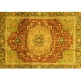 thumbnail image 1 of Ahgly Company Machine Washable Indoor Rectangle Persian Yellow Traditional Area Rugs, 6' x 9', 1 of 4