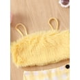 thumbnail image 4 of LMLYSoH Kids Girl Summer Outfit Casual Plush Sleeveless Camisole Elastic Plaid Pleated Skirt with Crossbody Bag Set for Toddler, 4 of 9