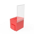 thumbnail image 4 of FixtureDisplays® Red Metal Donation Box Suggestion Fund-Raising Collection Charity Ballot Box w/ A4 Acrylic Header 10918RED, 4 of 5