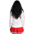 thumbnail image 3 of Betty Nerd Pi Delta Cheerleader Halloween Cosplay Costume Long Sleeve Shirt and Skirt Set, 3 of 8