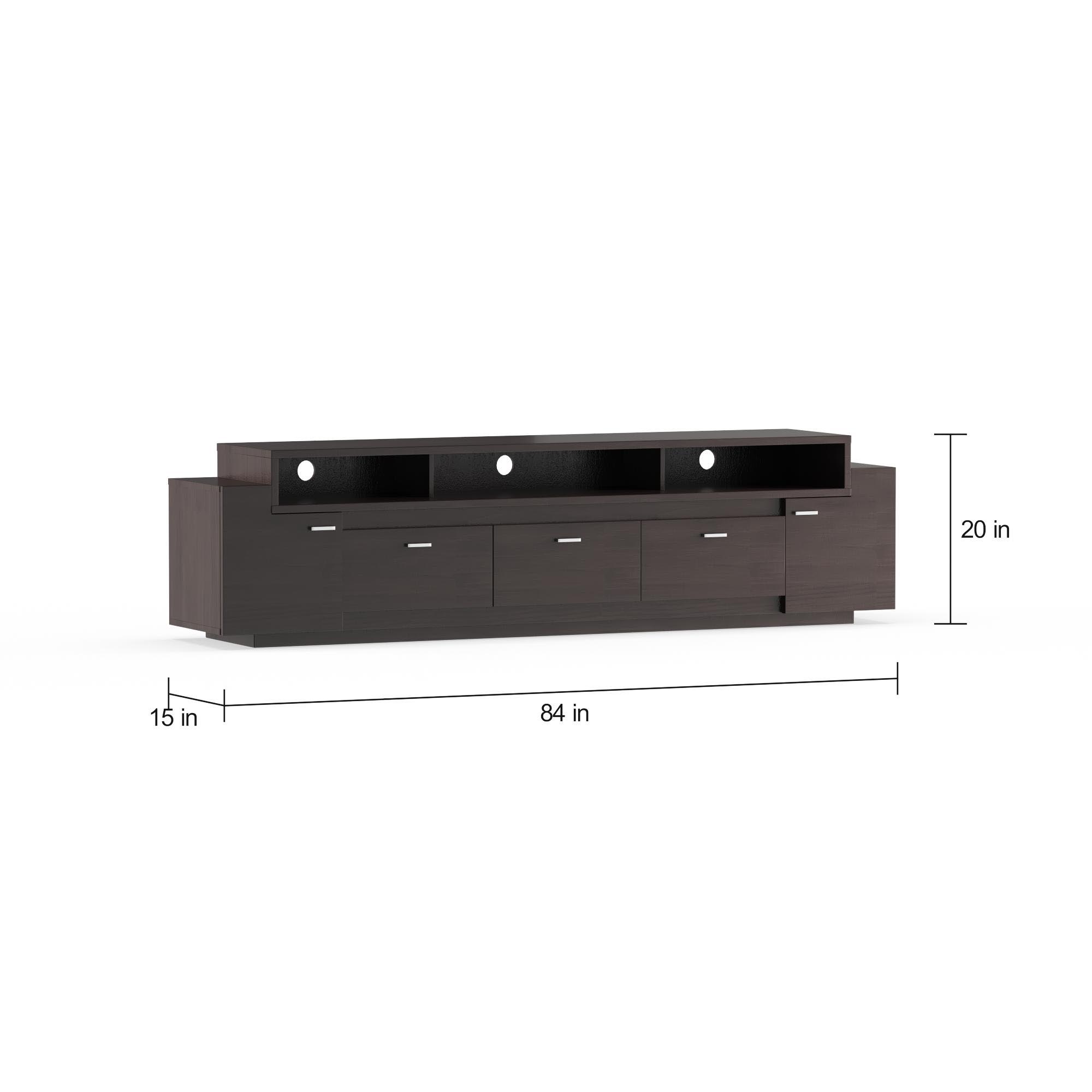 Furniture of America Galdrin Multi-Storage TV Stand, 84", Cappuccino