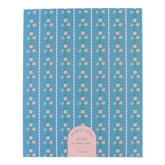 Ecokind Pattern Remix Paper Portfolio Folder, 2 Pocket, 11.69in x 9.57in