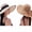 White & Khaki, variant on SolaceHue Women's Wide Brim Sun Hat, Foldable Straw Beach Bucket Hat with UPF 50 UV Protection, Packable Cooling Summer Hat for Travel, Elegant Design. Beige