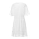 thumbnail image 4 of SAYOO , vestido de chifón de verano para mujer, vestido informal de media manga con cuello en V y estampado de puntos de Color sólido para fiesta SAYOO  Moda, 4 of 9