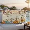 thumbnail image 4 of Orange Pumpkins Fall Outdoor Waterproof Pillow Covers, Thanksgiving Sunflower Botanical Leaf Decorative Rectangle Throw Pillowcase Sofa Cushion Sham for Patio/Couch/Chair, 20"x12" 2 Pack, 4 of 8