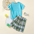 thumbnail image 3 of Fsqjgq Baby Boy Clothes 12-18 Months Kids Outfits Toddler Baby Boys Summer Clothes Short Sleeve Cartoon Prints T Shirt Tops Shorts Child Kids 2PC Set Outfits Clothes Pajamas For Toddler Boys Clothing, 3 of 4