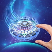 BOMPOW Flying Spinner Mini Drone, Hover Flying Orb Ball Drone Home Game, UFO Toy, Magic Gyration Orb Ball, Cool Stuff Gift for Indoor Outdoor (Blue)