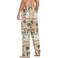 thumbnail image 5 of FREEAMG Funny Cartoon Dog Pajama Pants for Men, Men's Separate Bottoms, Comfortable Sleep Lounge Pj Pants, 5 of 7
