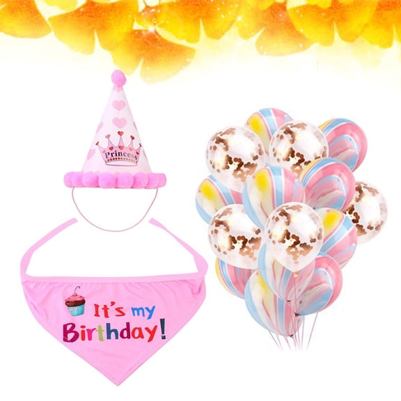 ETHZZLE Dog Birthday Hats Set of 1 Assorted Colors Cute Pet Party Hat Fashionable Accessories for Dog Celebrations