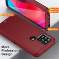 thumbnail image 2 of JTCASES for Motorola Moto G Stylus 5G 2023 Case, Shockproof Anti-drop PC Frame Anti-slip Strip Silicone Back Shell Rugged Anti-scratch for Motorola Moto G Stylus 5G 2023 (6.6") - Red, 2 of 9