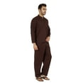 thumbnail image 3 of Inkmeso SolidNightwearSet For Men's Short Sleeve Pjs Loungewear Sets Soft Cotton Designer Sleepwear, 3 of 7